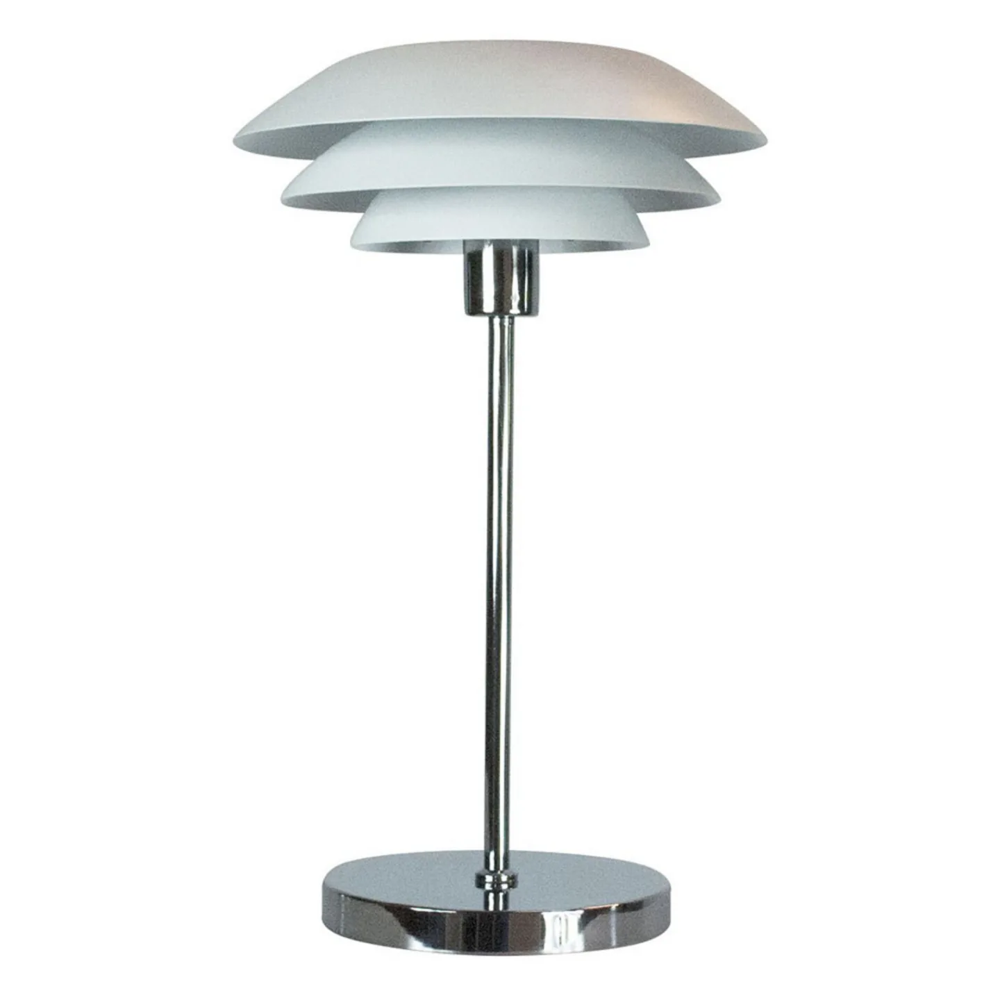 DL31 Bordlampe Mat Hvid - Dyberg Larsen - Stue - Skandinavisk - Metal - Med skærm