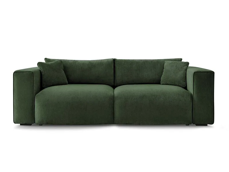 3er Sofa BOBOCHIC EZECHIEL Stoff grün