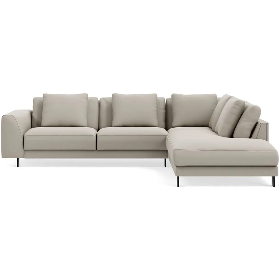 Ecksofa Avena Variabel Stoff/Metallfuss schwarz natur B 283 T 233 cm - Möbel Konfigurator: Traummöbel individuell zusammenstellen