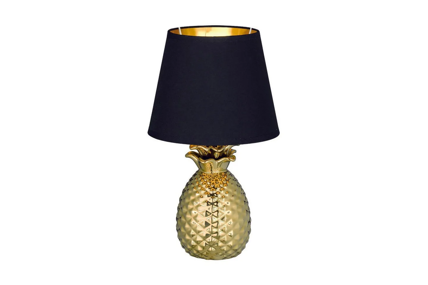 Pineapple Bordslampa 35cm E14 guld/ svart - Guld/Svart