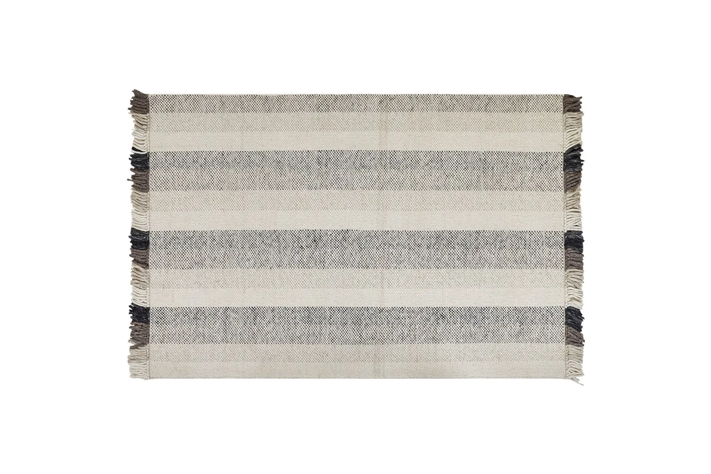 Emirler Ullmatta 160x230 cm - Svart/Vit