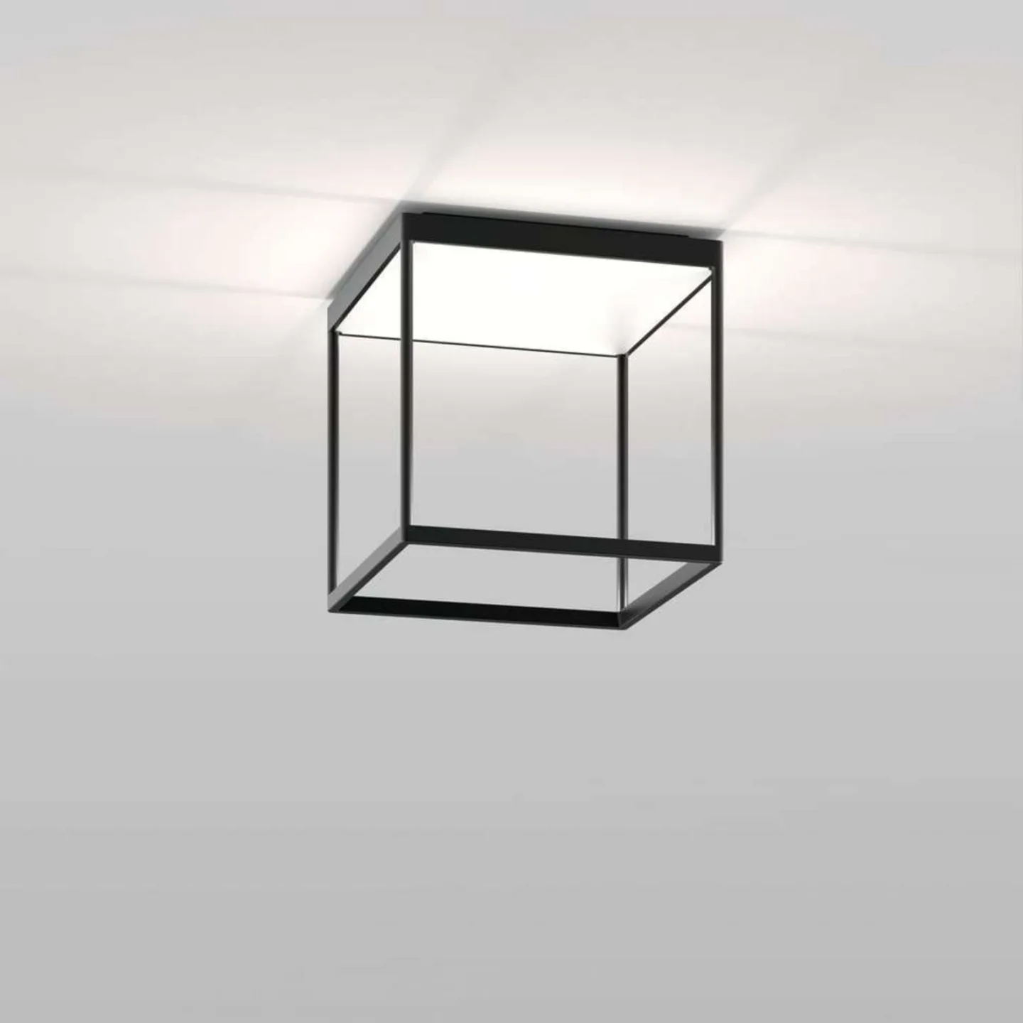 Reflex 2 LED-Deckenlampe, schwarz/weiß - Serien Lighting - Wohnzimmer - Aluminium