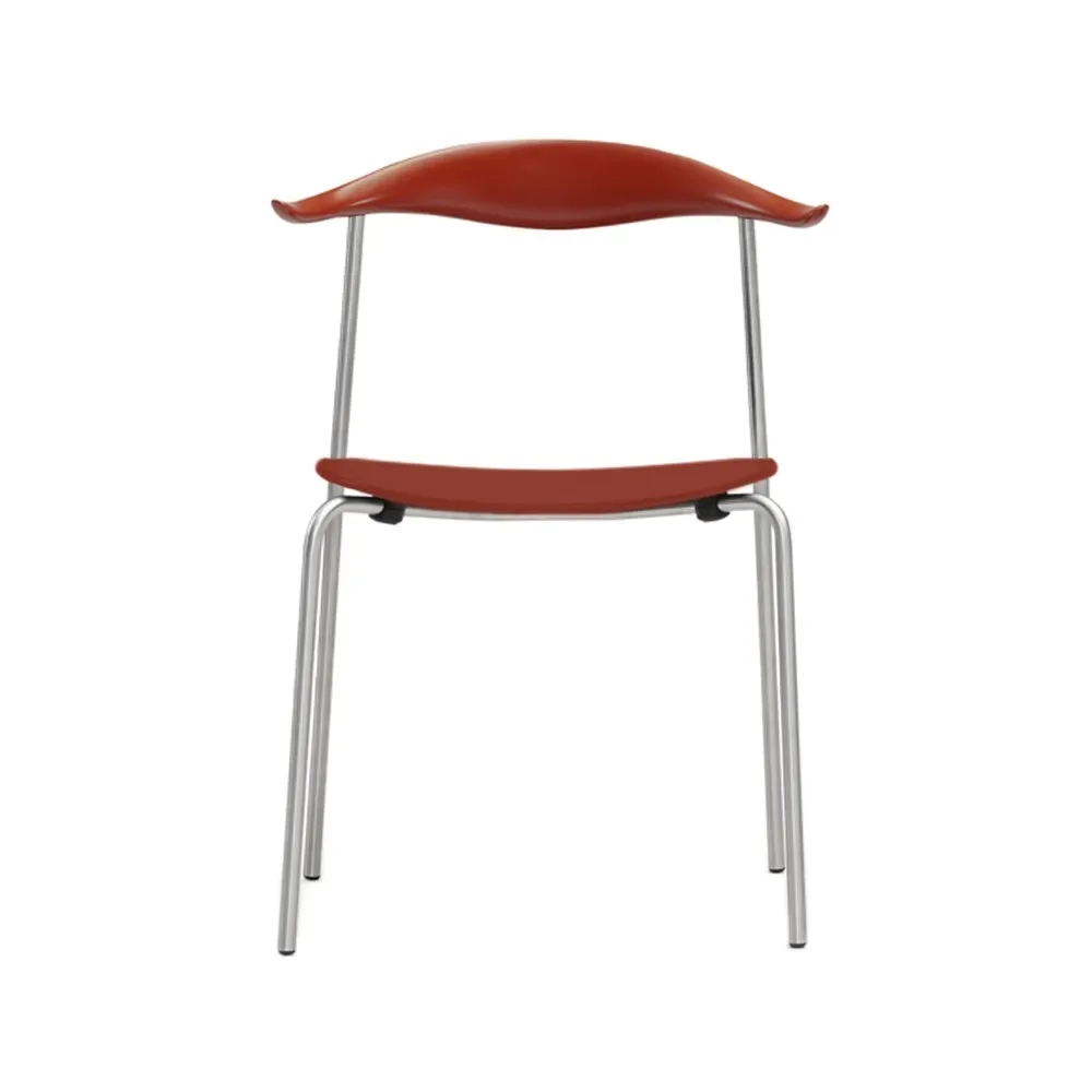 Carl Hansen & Søn CH88T stol Rödlackerad bok-rostfritt stål