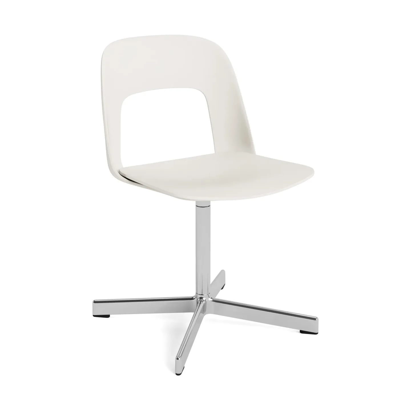 HAY Layout Chair 131 stol Cream white-polerad aluminium