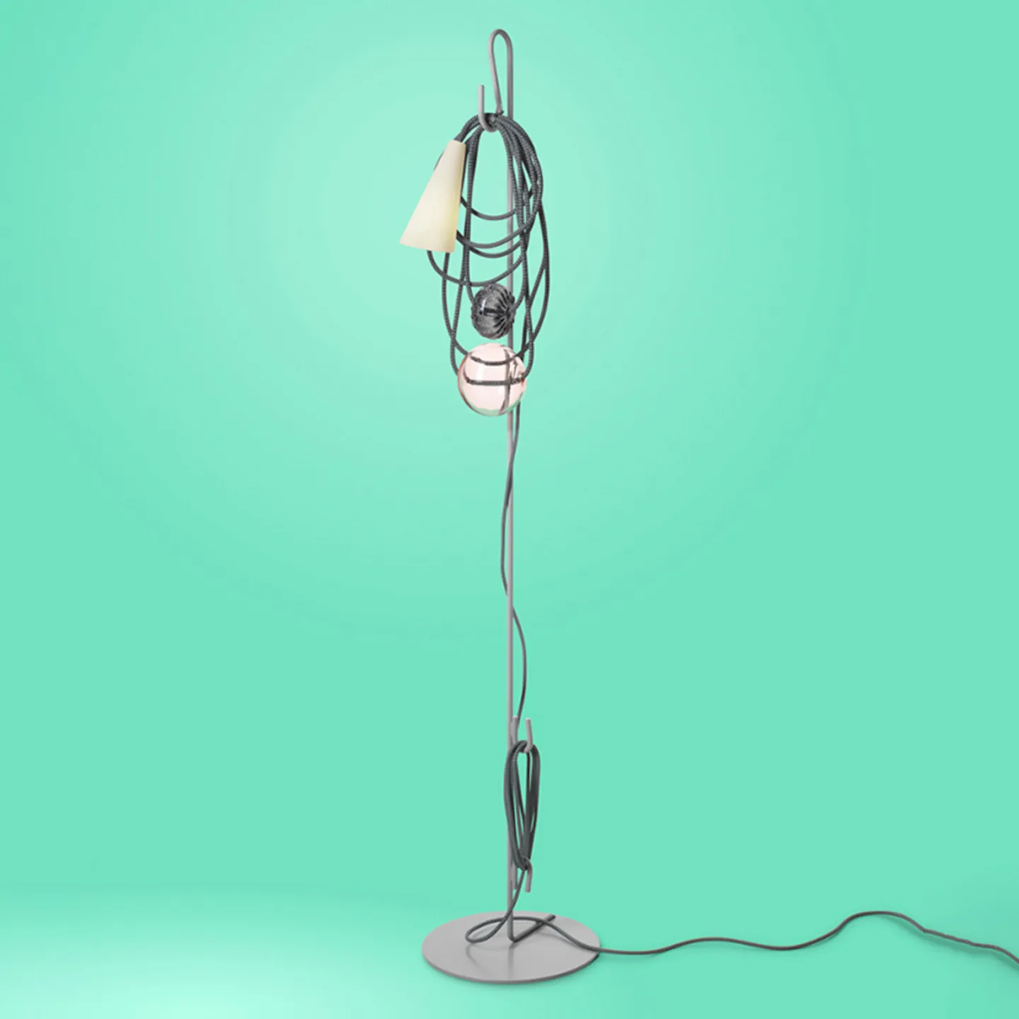 Filo Gulvlampe Amethyst Queen - Foscarini - Stue - Design - Metal - Med én lyskilde