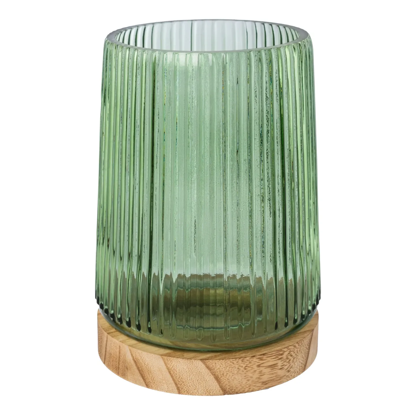 Gasper Windlicht Trist, Glas mit Holz B: 17 cm | Schubiger Möbel