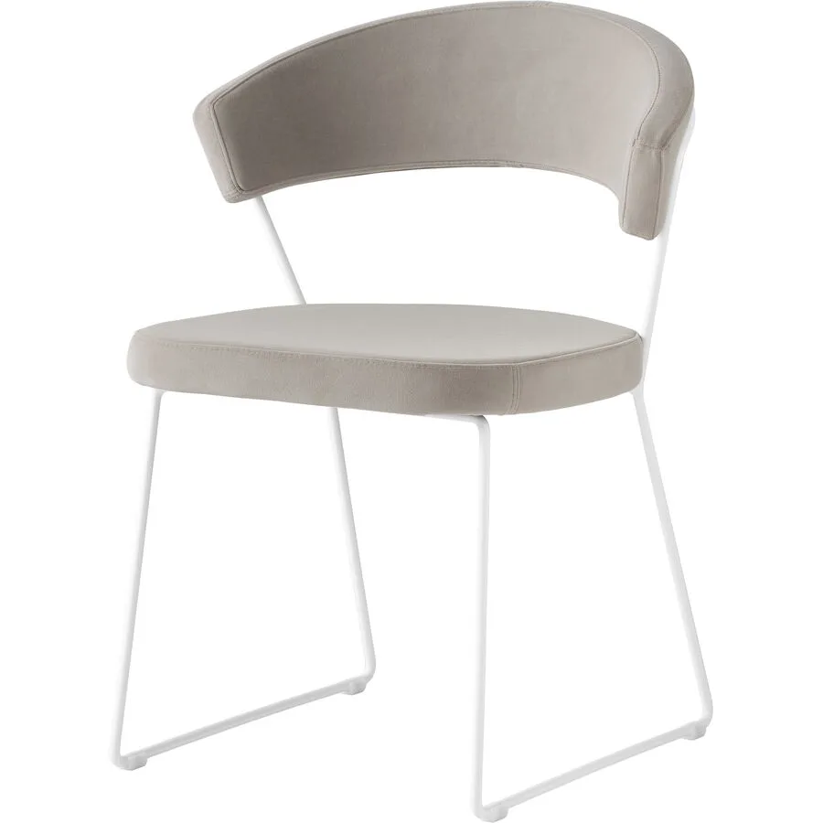CONNUBIA Stuhl New Times weiss Polyester/Metall