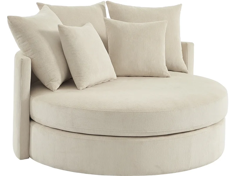Sessel SUSIE Cord-Stoff beige
