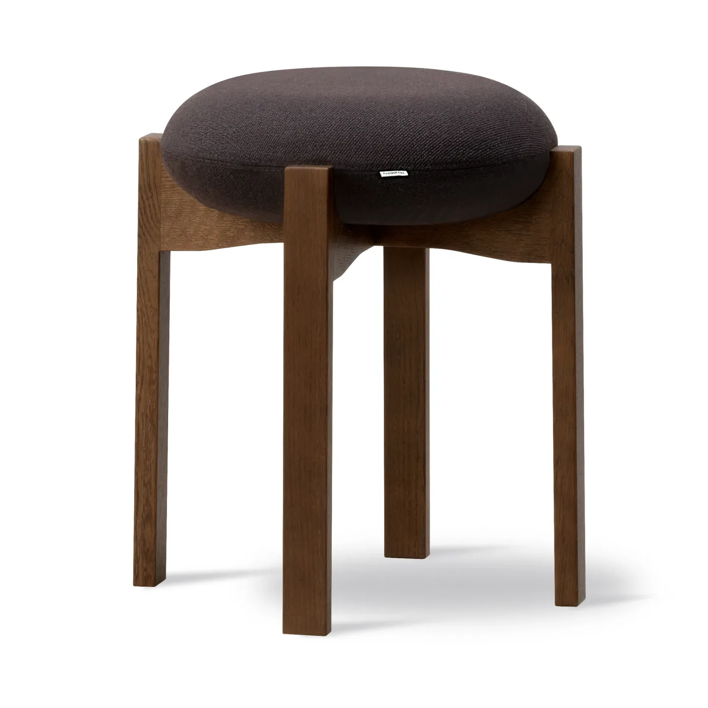 Fredericia Furniture Pioneer Hocker niedrig Vidar 386-Rauchgebeizte lackierte Eiche
