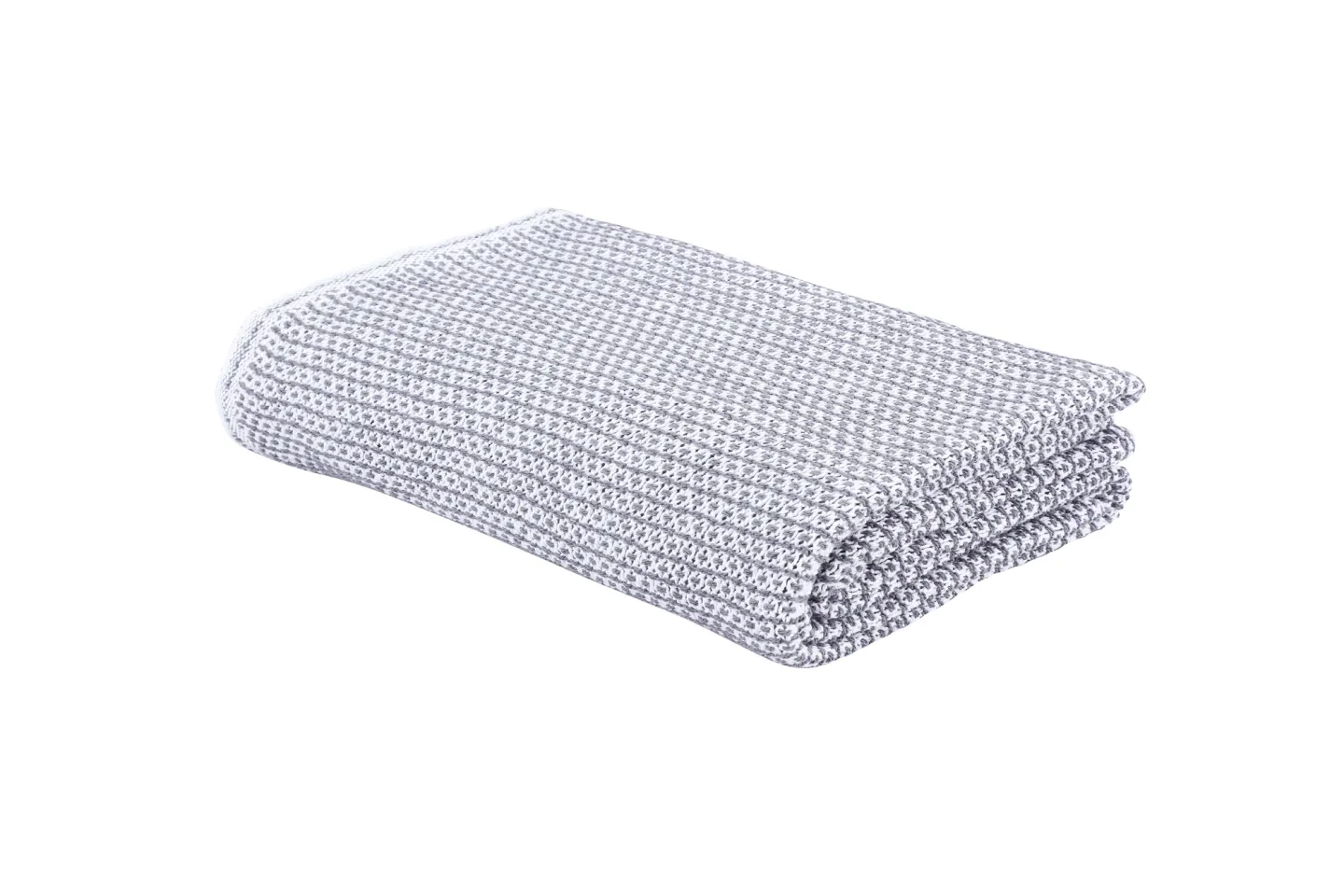 Eskitex AG Plaid Ascona Weiss/anthrazit 150x210 cm | Schubiger Möbel