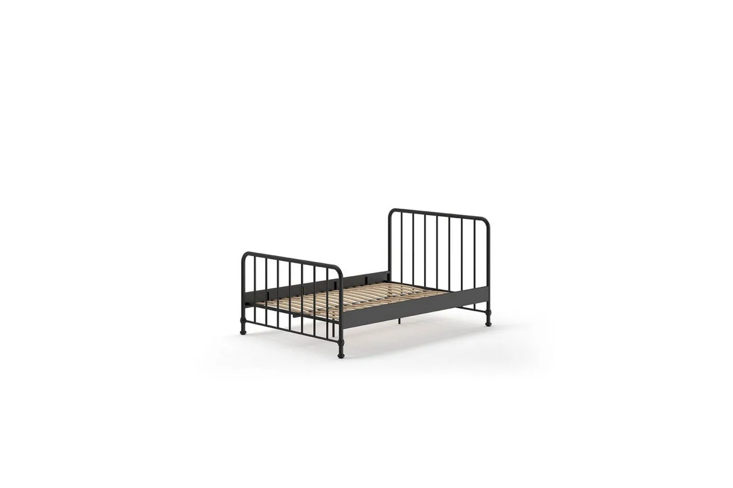 Säng Bronxx Svart, 140 x 200 cm - Svart, 140 x 200 cm