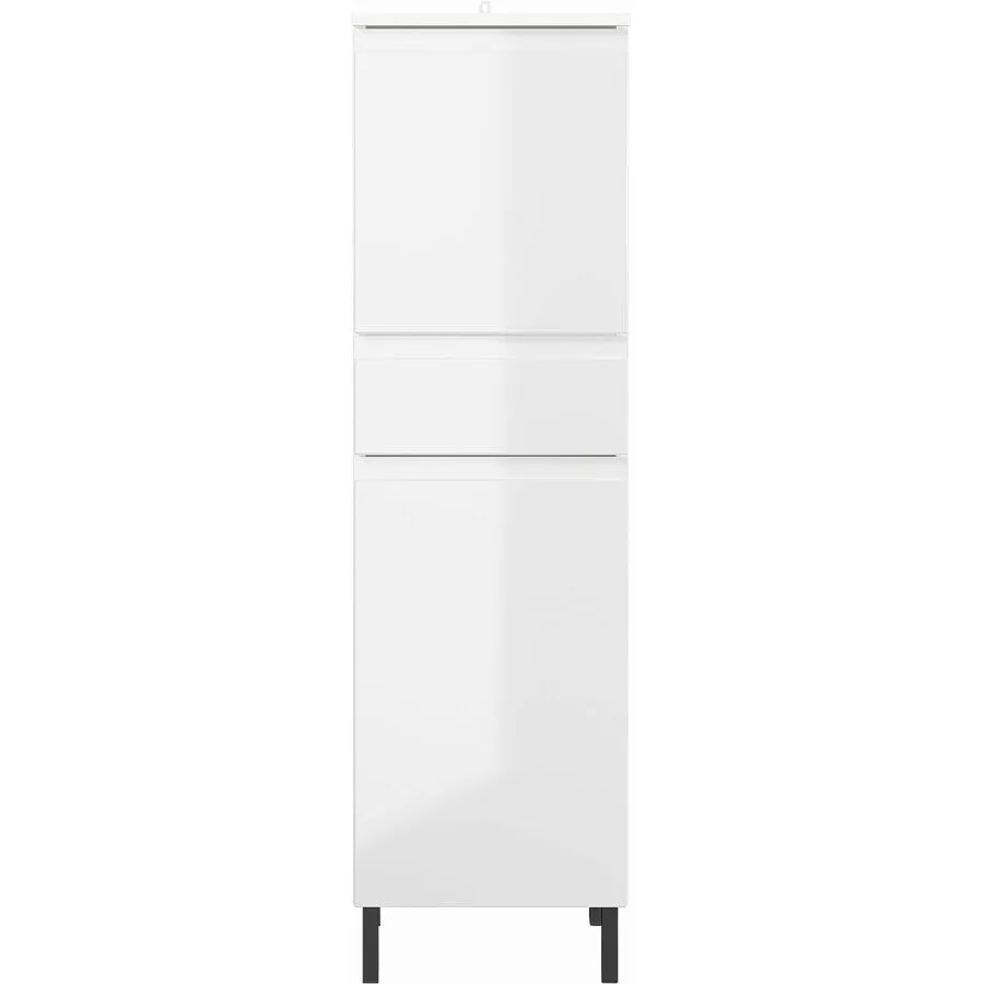 Badezimmerschrank Seanna Weiss MDF 34 cm 34 cm 120 cm