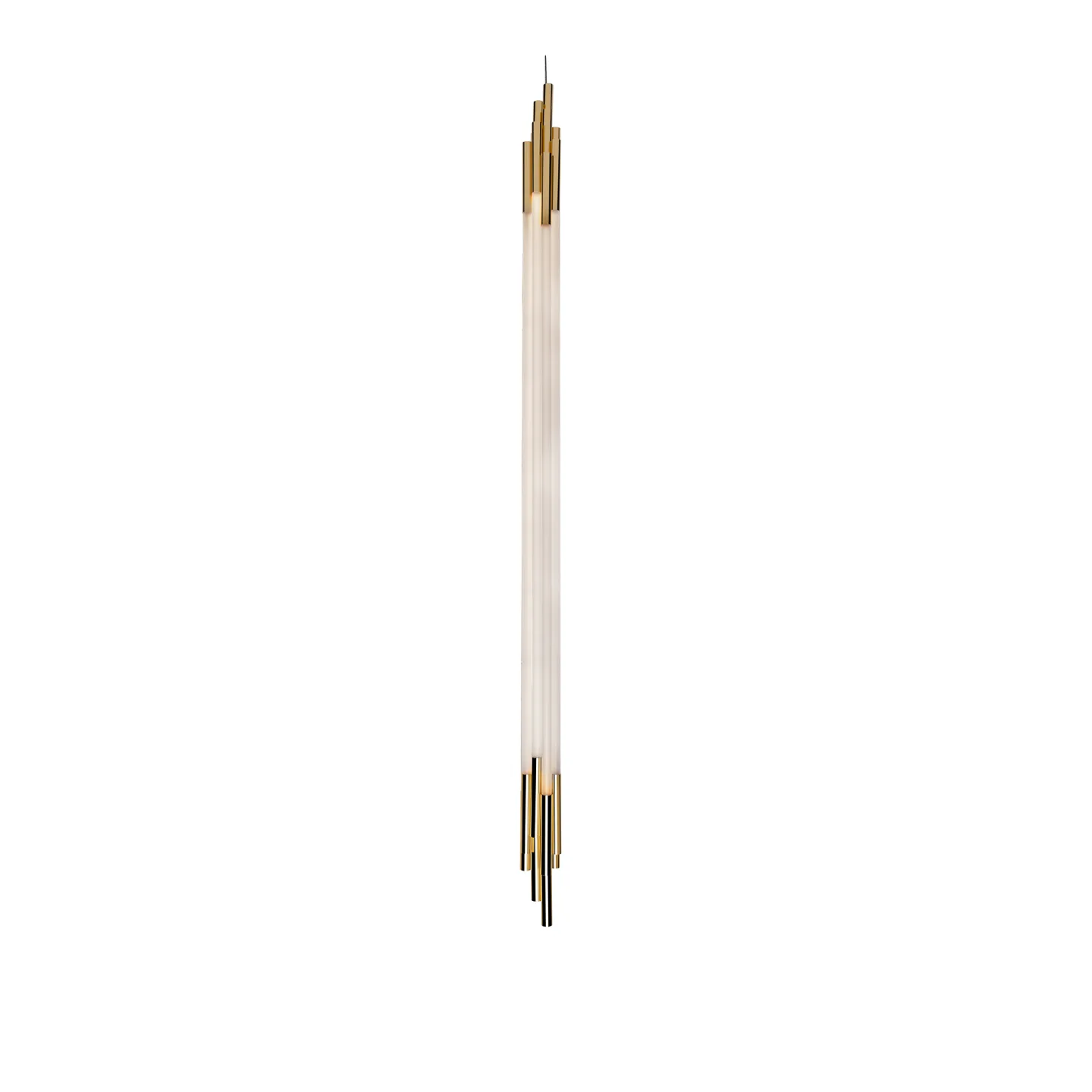 DCWéditions - Org Pendant Vertical 2000 - Pendellampor - Sebastian Summa - Guld,Vit
