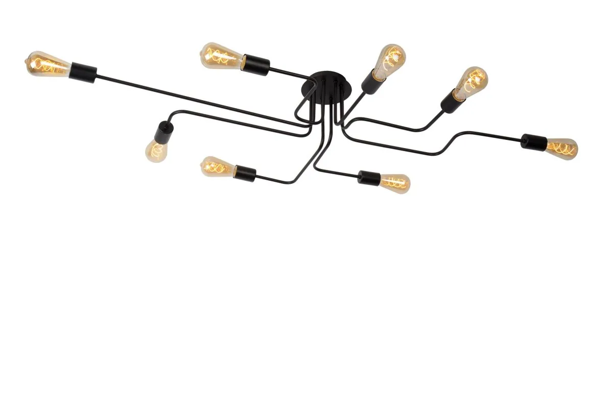 Lucide - Lester 150cm - Takplafond - Svart
