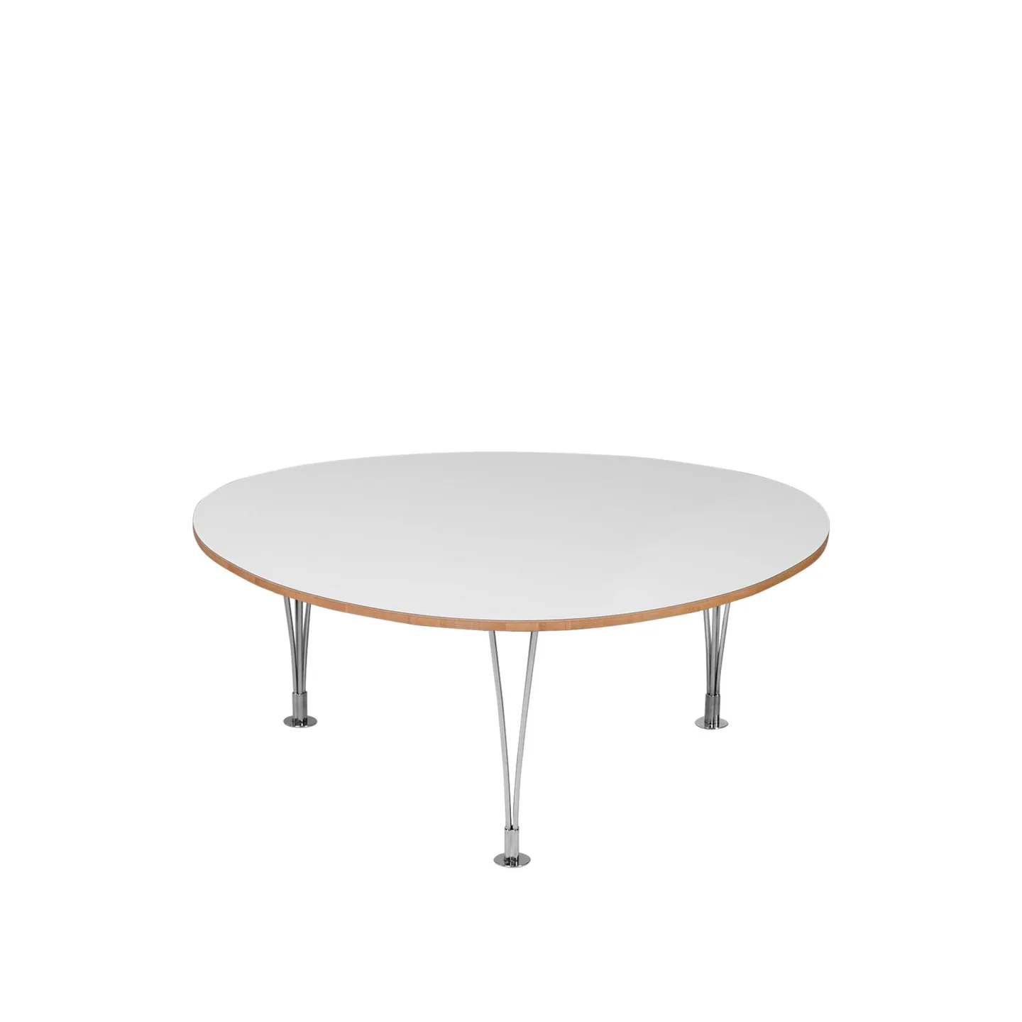 Bruno Mathsson International - Mi 322 Trisuperellips - Vit laminat - Höjd: 72 cm - Matbord - Bruno Mathsson - Vit - Laminat