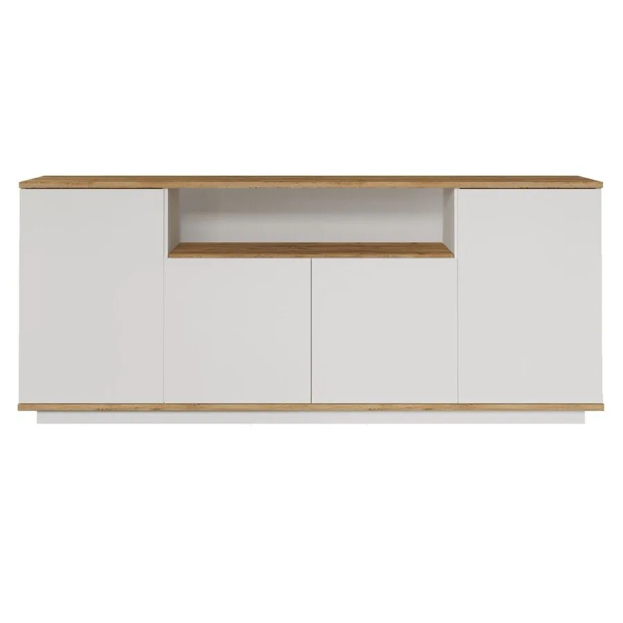 Konsole Yemek Kiefer 100% melaminbeschichtete Spanplatte B 180 H 75 cm