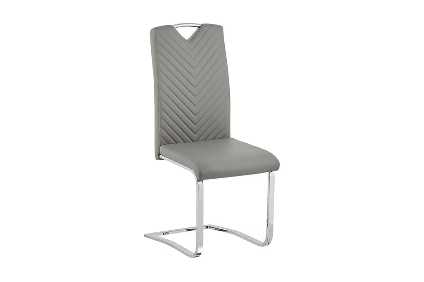 Picknes Matstol 2-pack - Konstläder/Ljusgrå