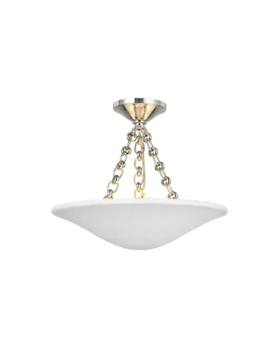 Mollino 16" Semi Flush Mount Polished Nickel