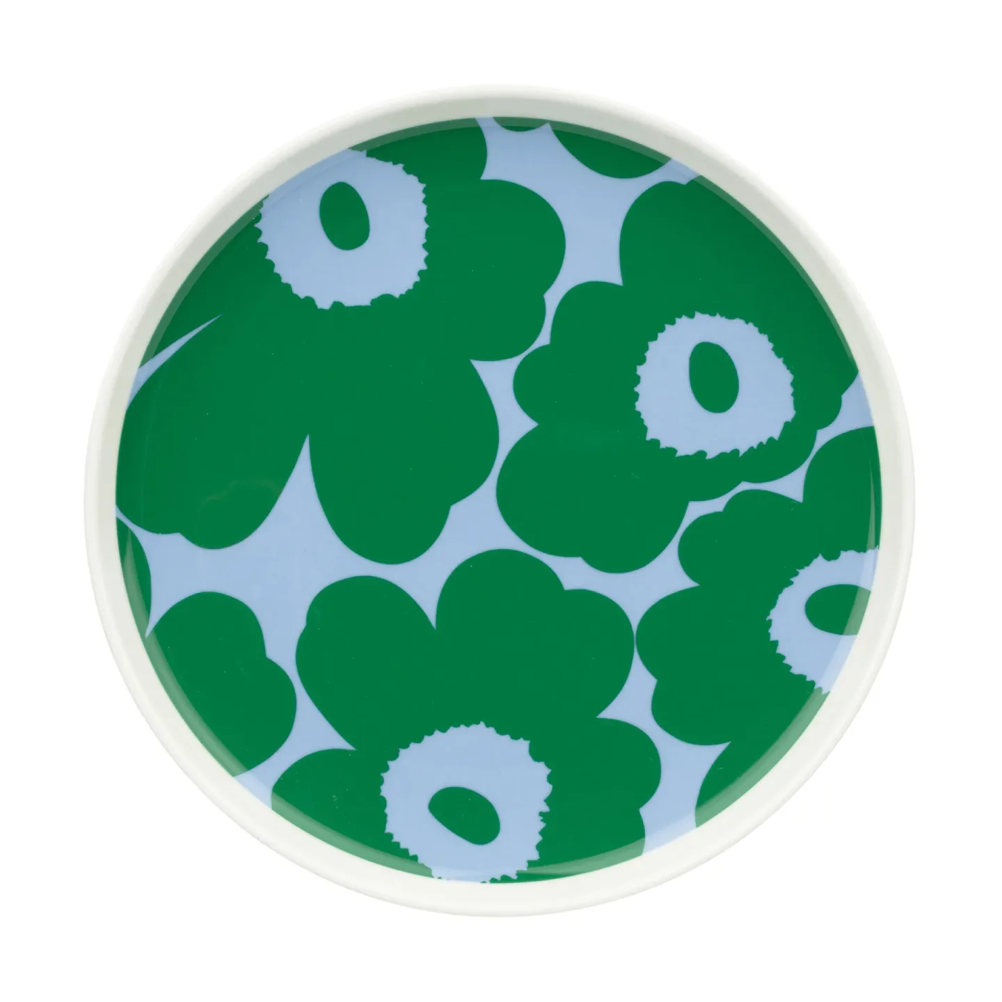 Marimekko Unikko Teller Ø20cm White-green-light blue