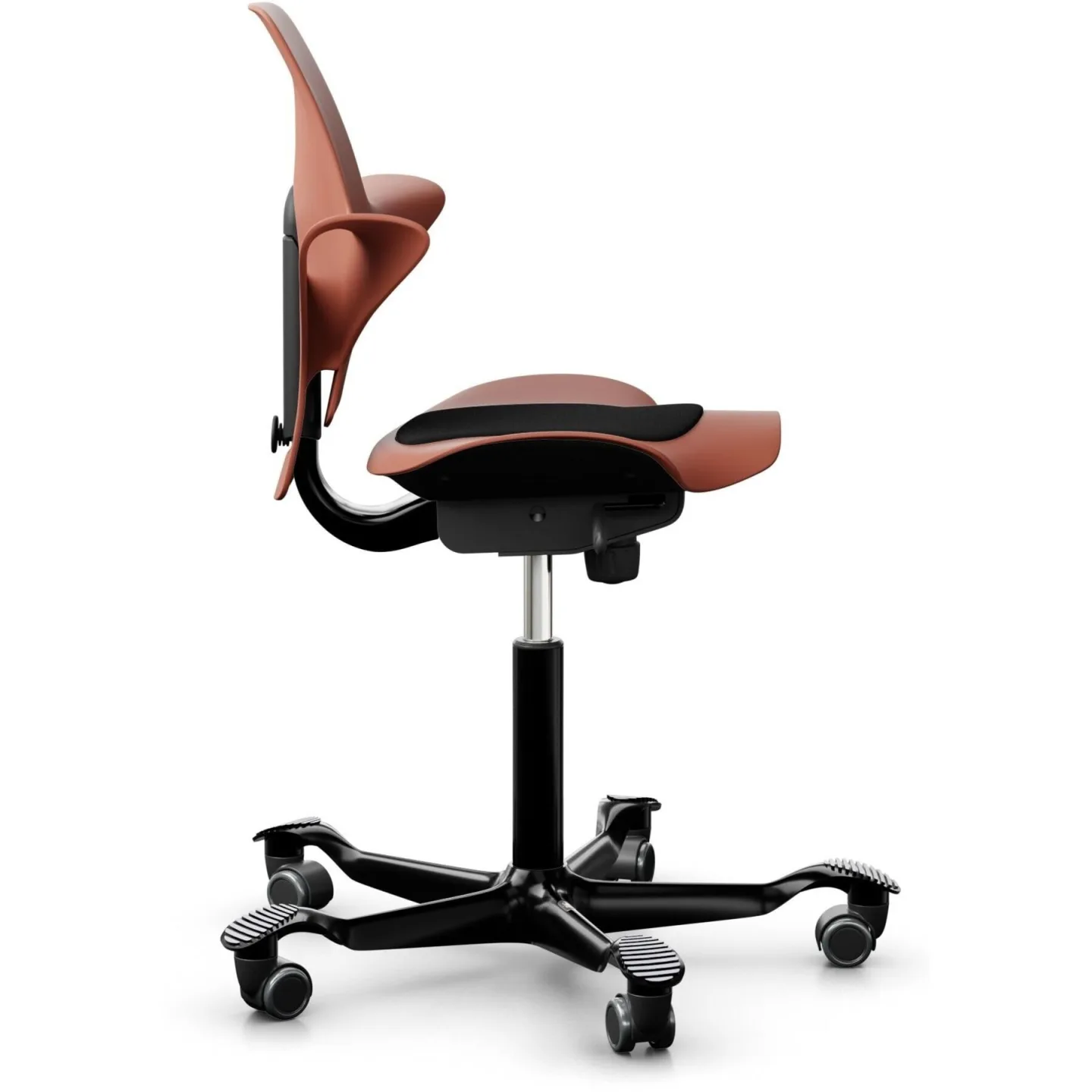 HAG Bürostuhl Capisco Puls 8010 Altrosa Polyester/Aluminium Höhenverstellbar - Bürostuhl
