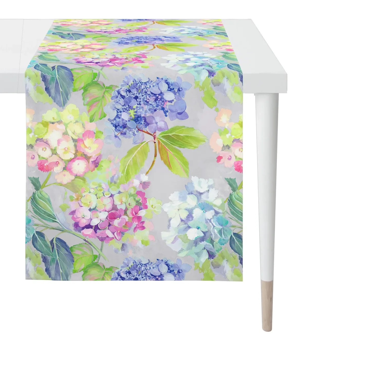 Apelt Läufer Hortensien Grün Blau B: 50 cm Blau | Schubiger Möbel