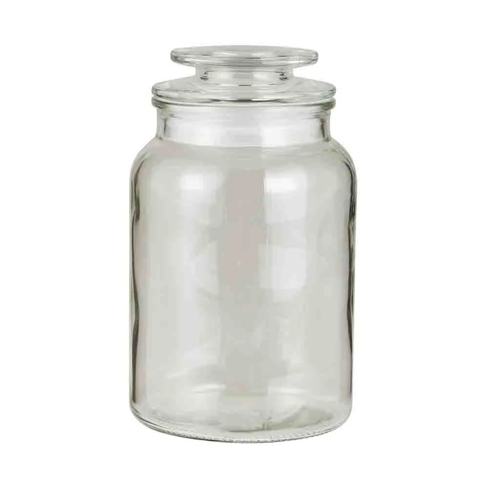 Glasburk med glaslock 1250 ml