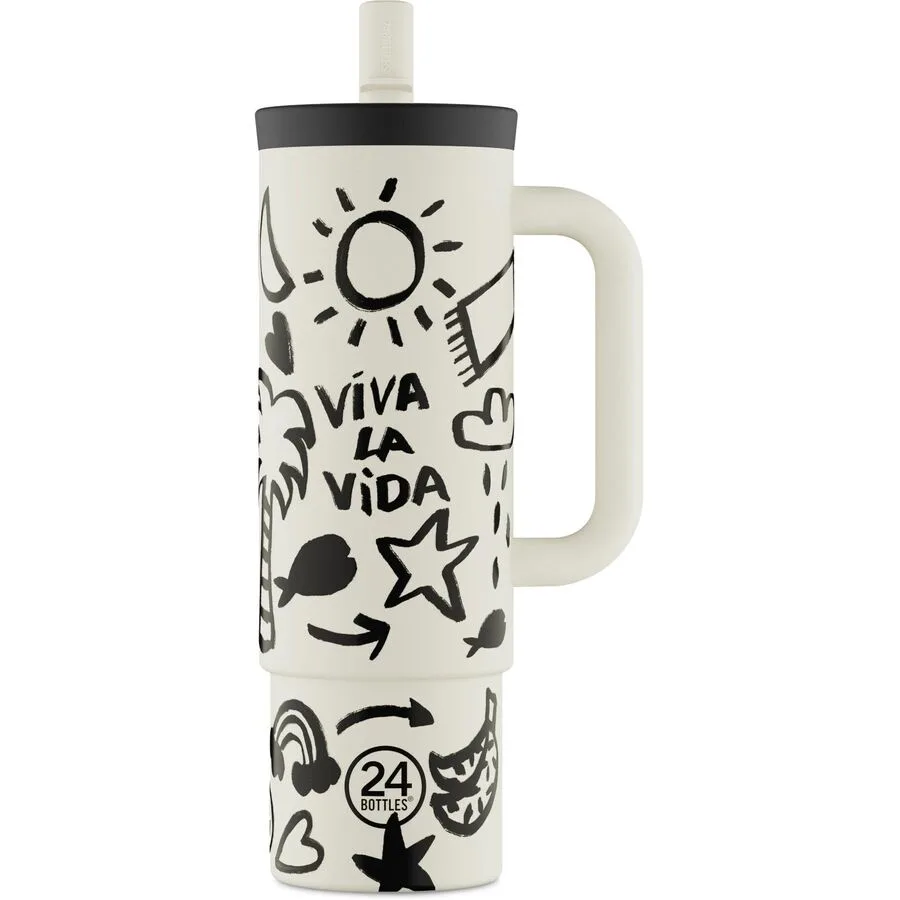 Thermobecher 24 Bottles Viva la Vida H 23.5 cm 800 ml