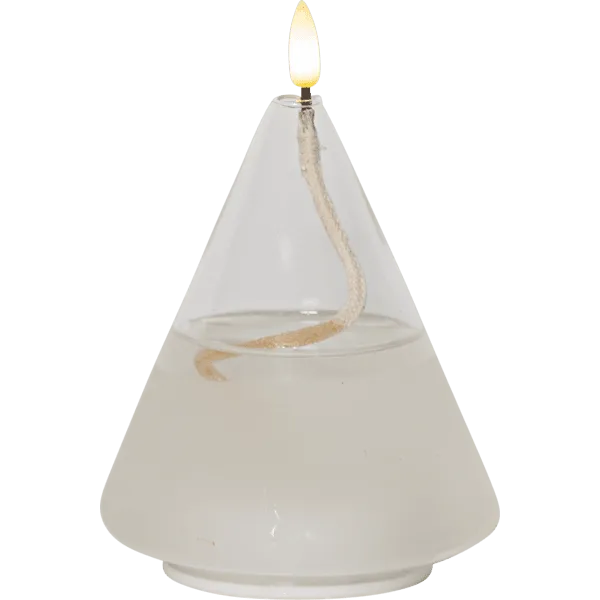 Star Trading - Lykta Flamme Float - Batteriljus - Transparent