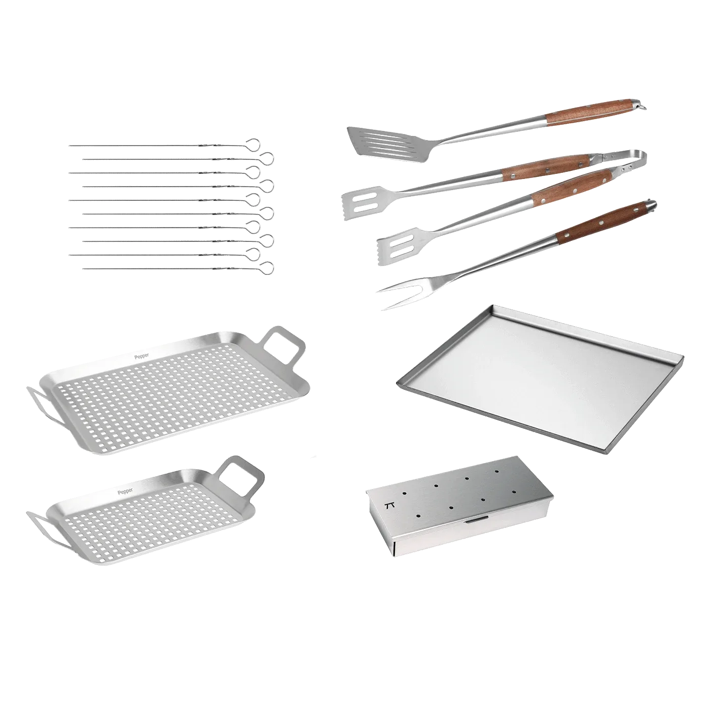 Zubehörpaket für freistehende Gasgrills mit 4 und 6 Brennern