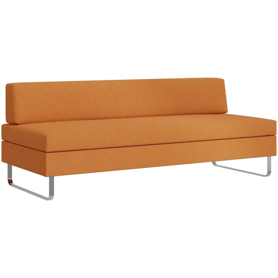 SWISS PLUS Bettsofa Bed for Living Doppio Orange Stoff 205 cm 165 cm Vergrösserung - Möbel Konfigurator: Traummöbel individuell zusammenstellen -
