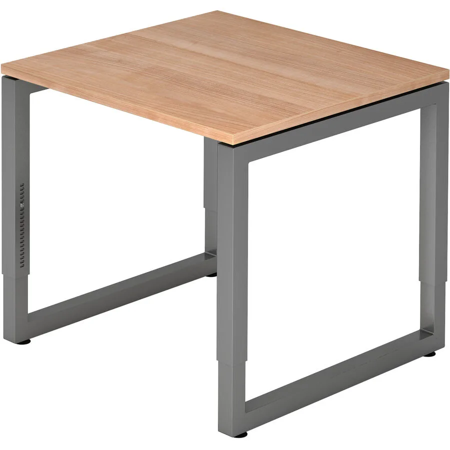 Schreibtisch Office nussbaum Holzwerkstoff B 80 T 80 cm