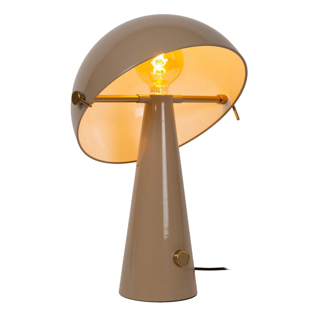 Lucide - Barone 52cm - Bordslampa - Taupe