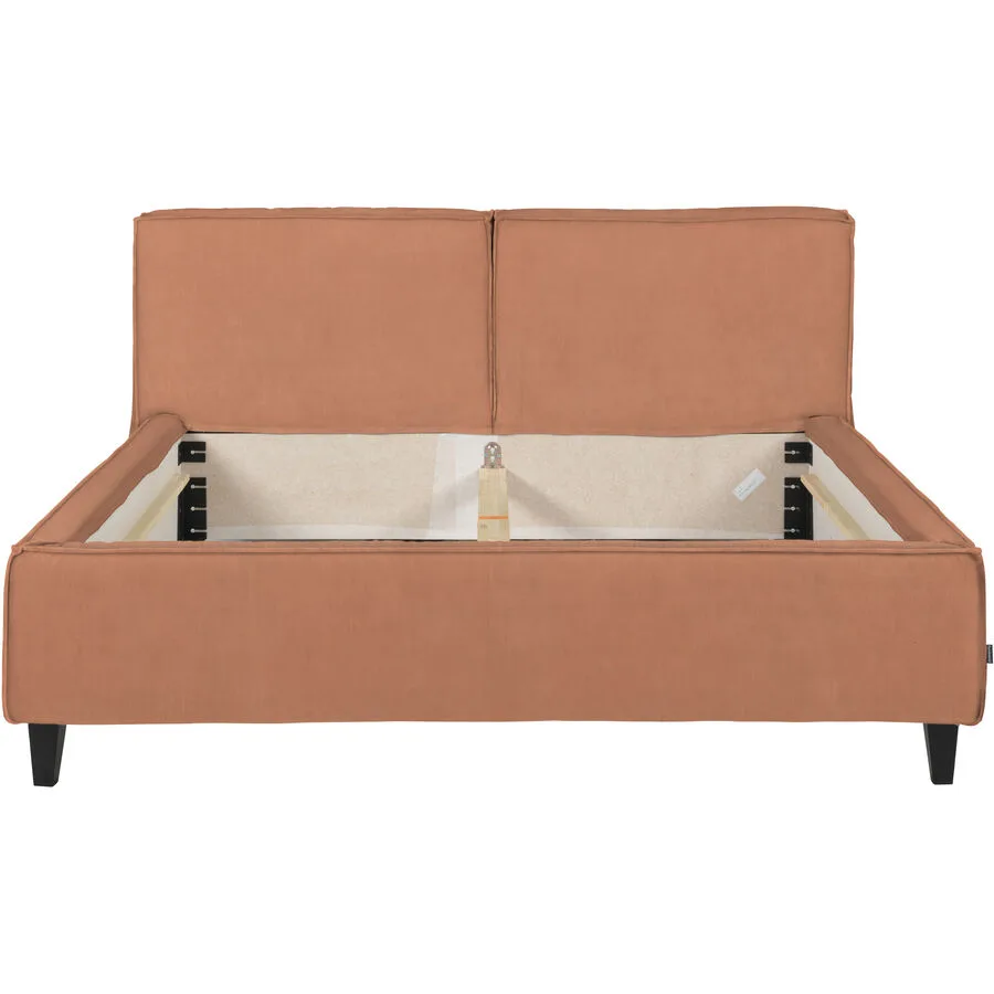 Bett Smith cognac Anilinleder 160 x 220 cm
