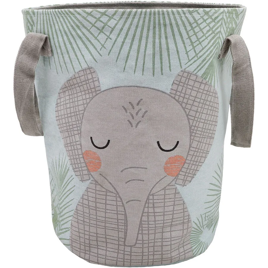 Aufbewahrungskorb Zerin Grau Baumwolle 40 cm - Farbe: Grey