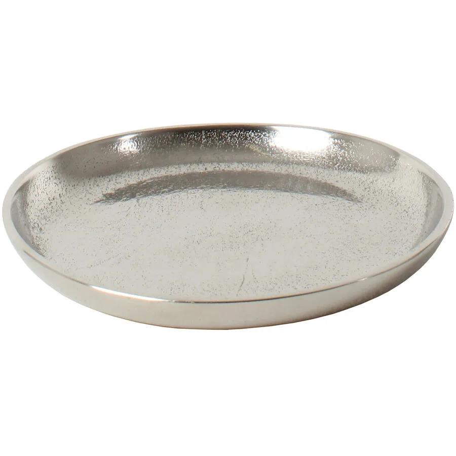 Dekoteller Basic Silber Aluminium 2 cm
