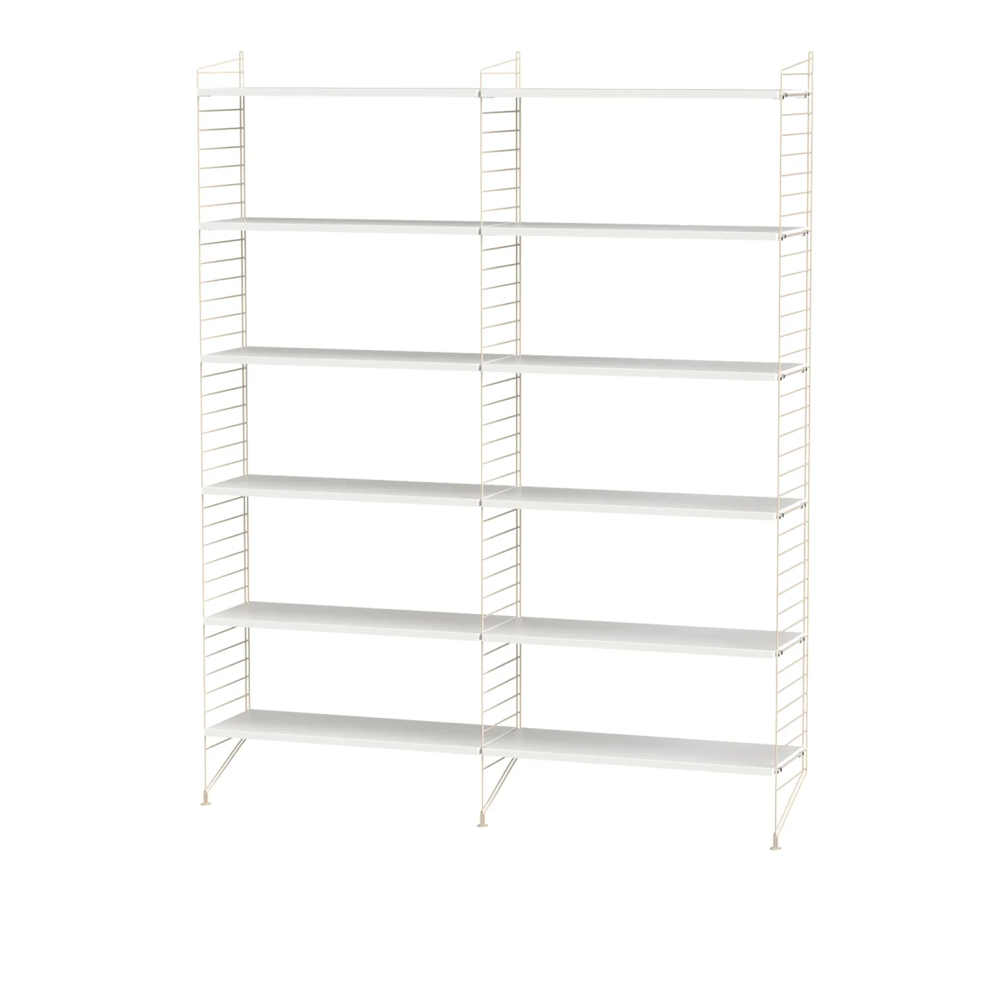 String - Vardagsrum hyllsystem A beige/beige - Hyllor & Hyllsystem - Vit