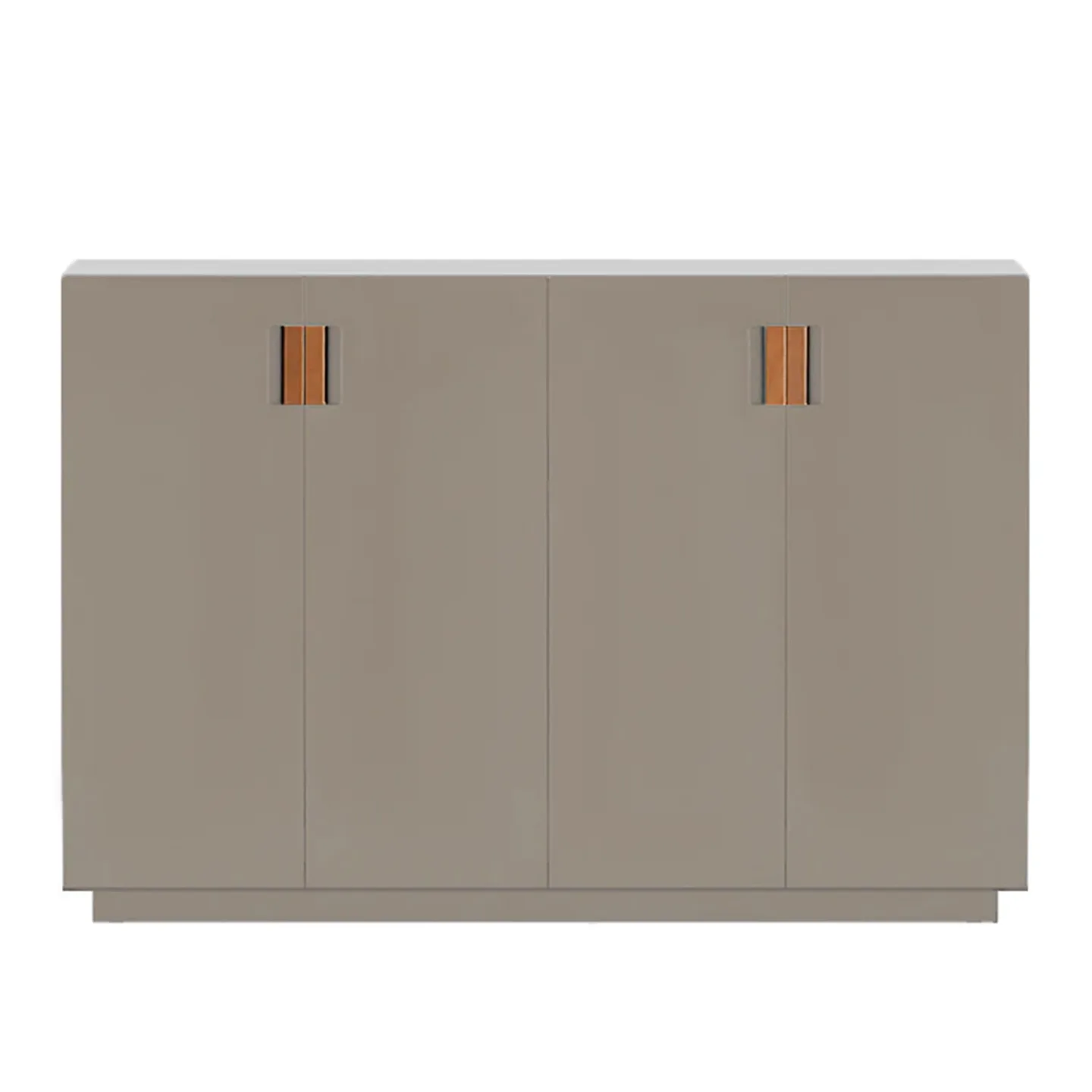 Asplund - Frame 160 Medium Covered Doors - Dark Sand / Cognac Leather - Skåp och vitrinskåp - Anya Sebton & Eva Lilja Löwenhielm 2011 - Beige - Läder