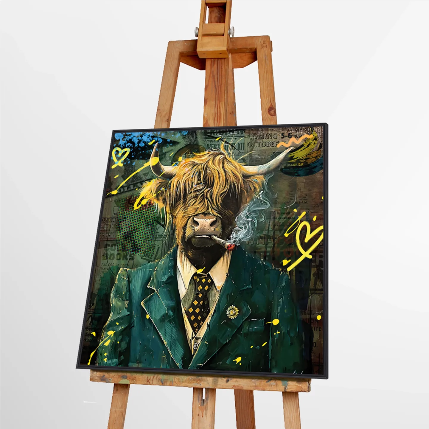 image LAND Gemälde Gentleman Bull | Schubiger Möbel