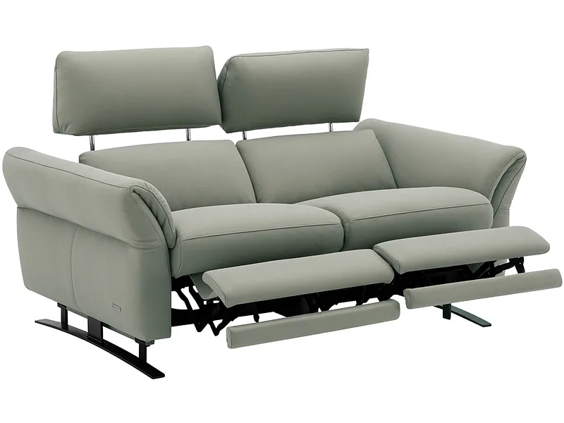 2er Sofa CAMPO DE FIORI OMEGA Echtleder dunkelgrün