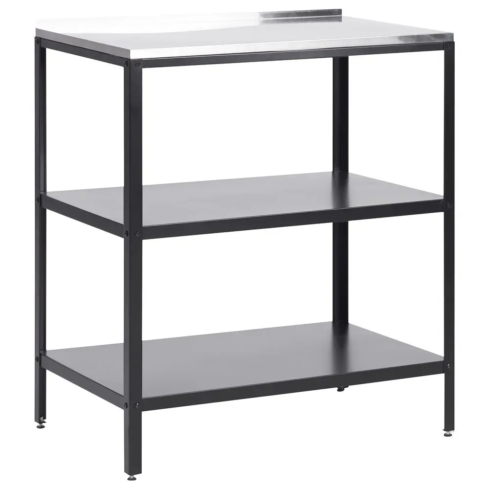 Stor köksö Vilama - Svart, Silver