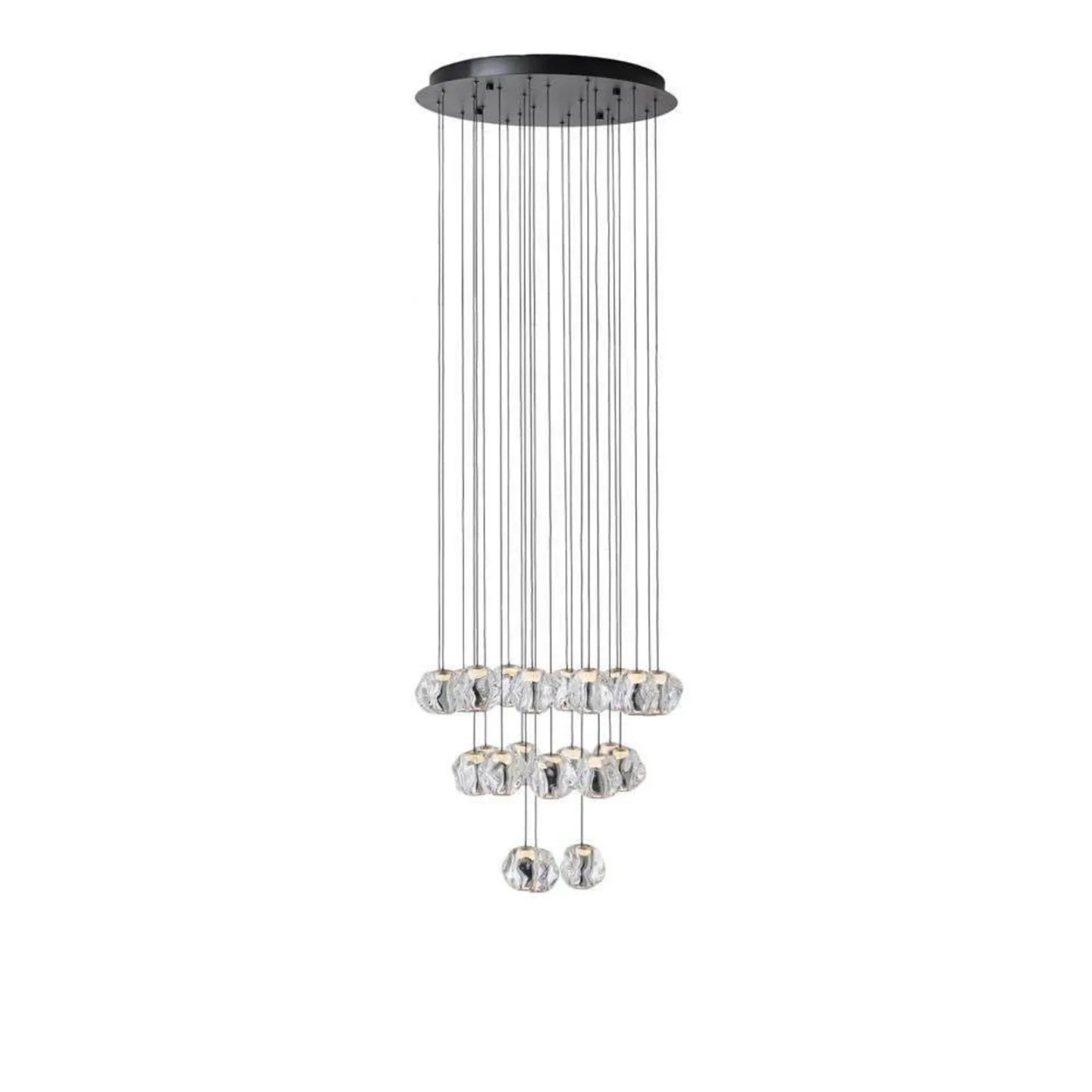 Ice Ball 24 Pendel Matt Black/Chrome - Loom Design - Stue - Plastik