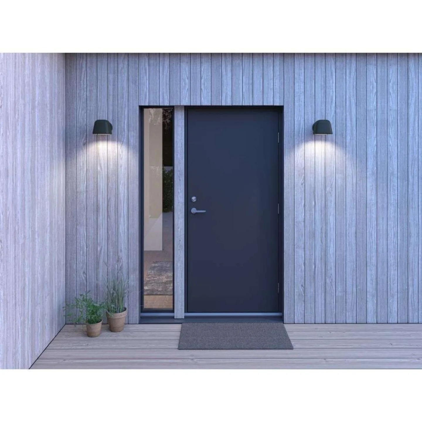 Boo Utomhus Vägglampa Black - Belid - Terrass - Metall