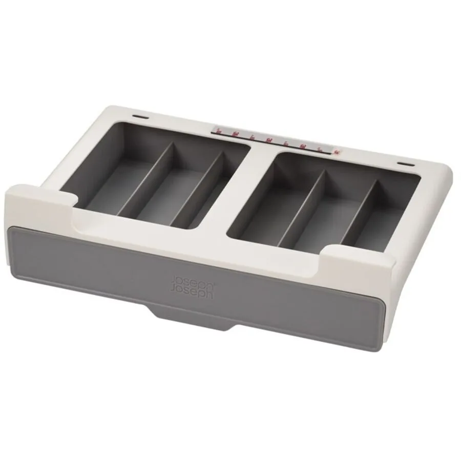 Aufbewahrungsbox Joseph Joseph Grau/Weiss Kunststoff 18.5 cm 27.2 cm - Farbe: weiss/grau - Material: Polypropylen