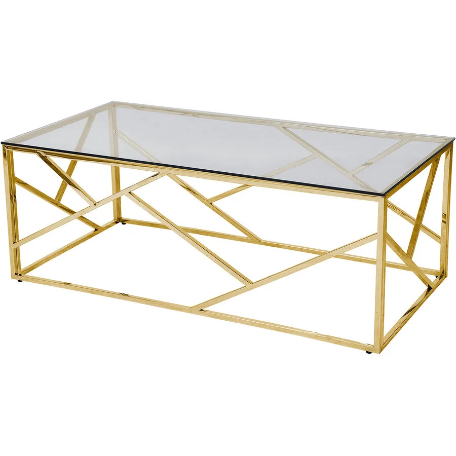 Salontisch Moldura Gold Metall 120 cm