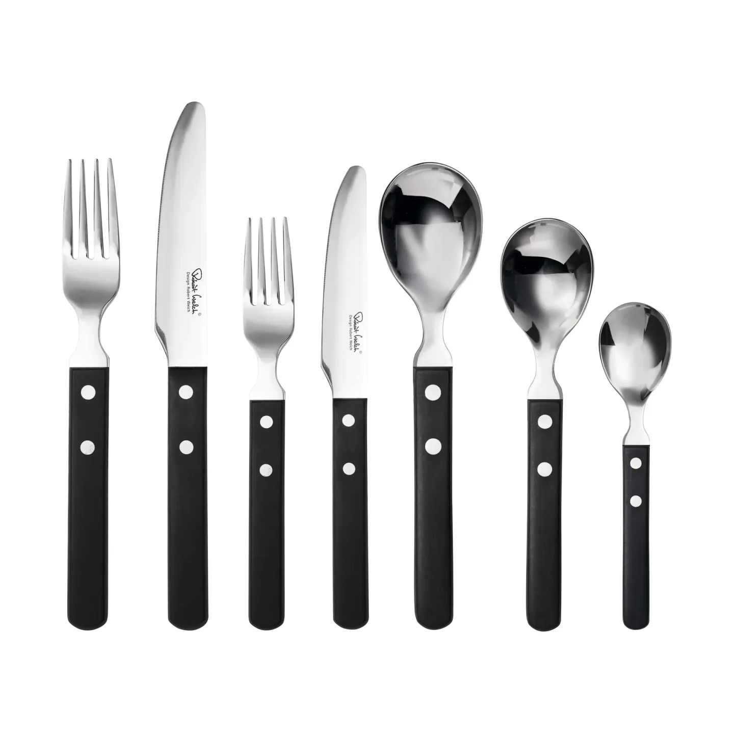Robert Welch Trattoria Besteckset 56 Teile Schwarz