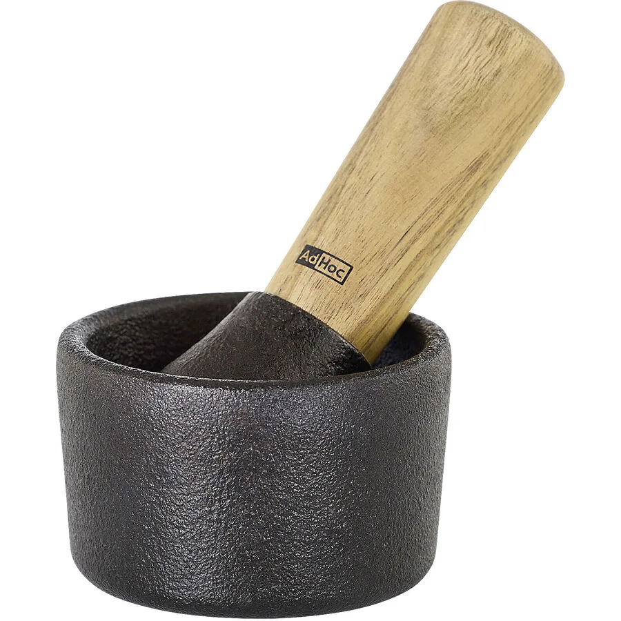 AdHoc Mörser Herbes schwarz Gusseisen B 8 cm