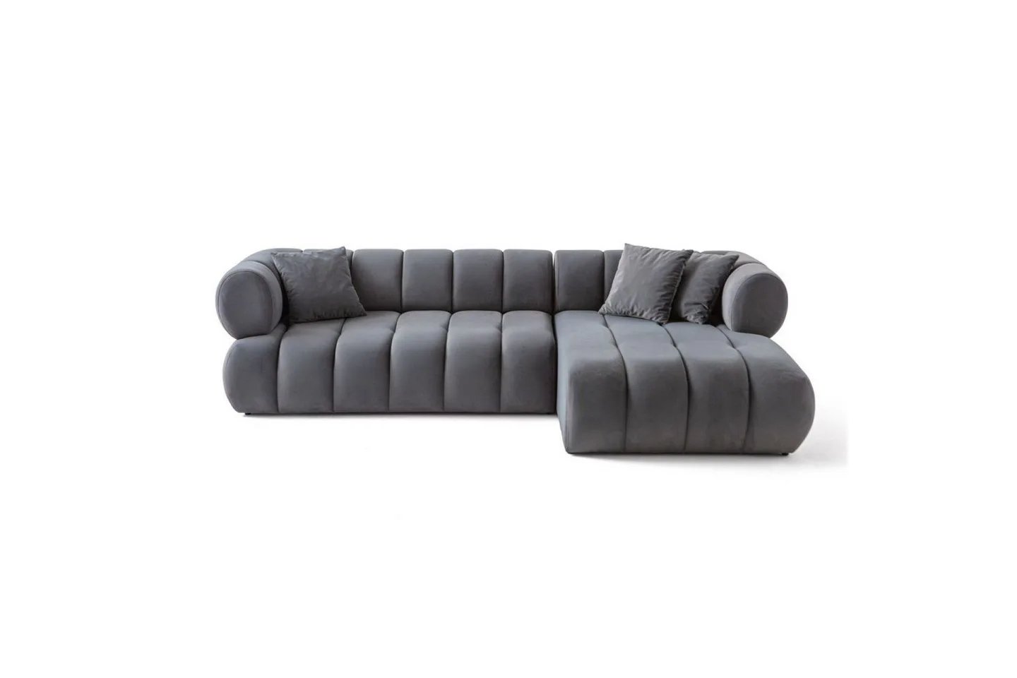 Mississauga Soffa med Divan 3-sits - Mörkgrå