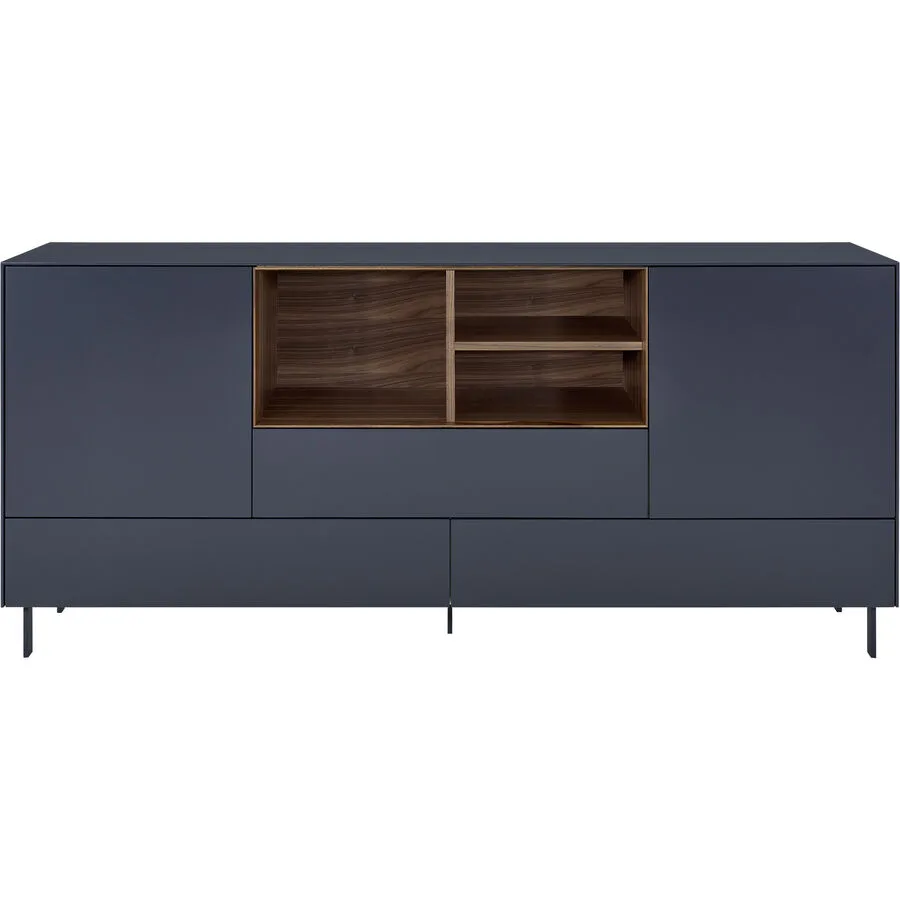 Sideboard Milo Dunkelblau, Natur Holzwerkstoff B 180 H 85 cm