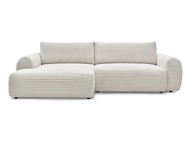 Ecksofa BOBOCHIC LUCIEN Cord-Stoff beige