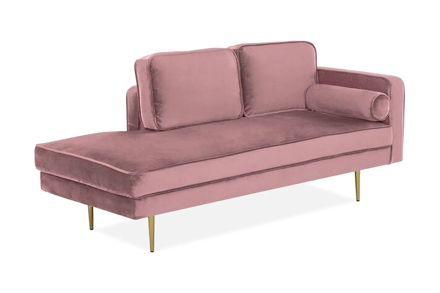 Llanfach Schäslong Höger Sammet - Rosa